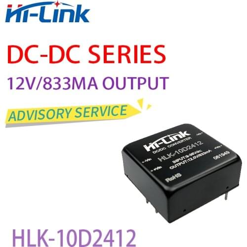 Free shipping HLK-10D2412 Hi Link 12V 830mA output DC DC power/Step down power supply module 2pcs/lot buck converter