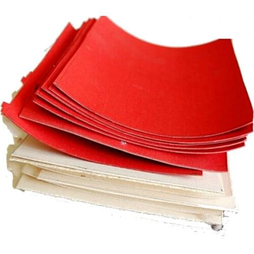 Vulcanized fiber paper DIY knife Handle gasket armfuls septate paper insulation paper red black 100*100mm