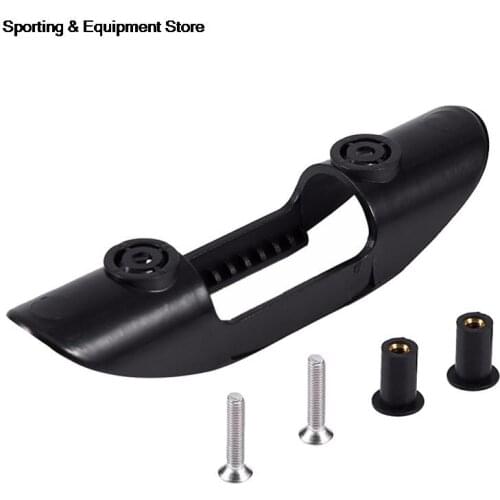 Black Plastic Marine Kayak Paddle Clip Holder Paddle Oars Keeper Canoe Boat Deck Mount Fishing Accessories with Screws