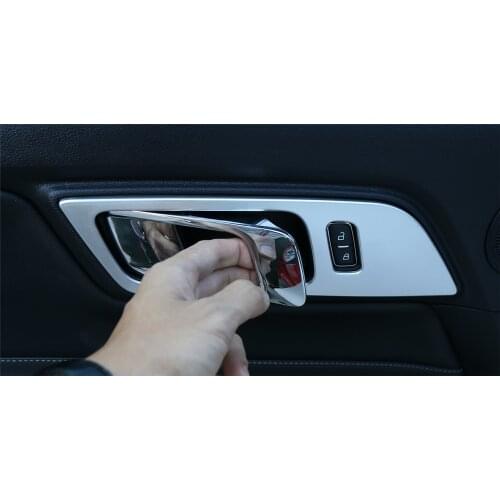 ABS Car Interior Decoration Door Handle Cover Trim for Ford Mustang 2015+ Stylish Decals Colorful Decorative Stickers Brand New