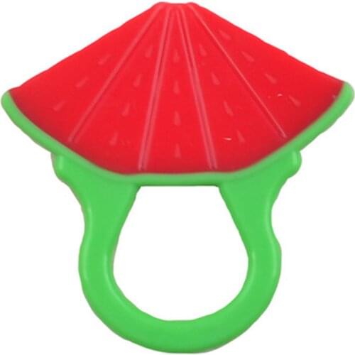 Baby Silicone Teething Toy Diy Soft Fruit Shape Teether Holder Teether High Quality Feeding Nipple Infant Baby Accessories