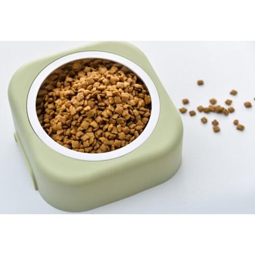 Pet Water Dispenser Pet Stainless Steel Bowl Dog Water Bowl Dispenser Dog Bowl Stainless Steel Cat Bowl Dog Food Bowl Slope Bowl