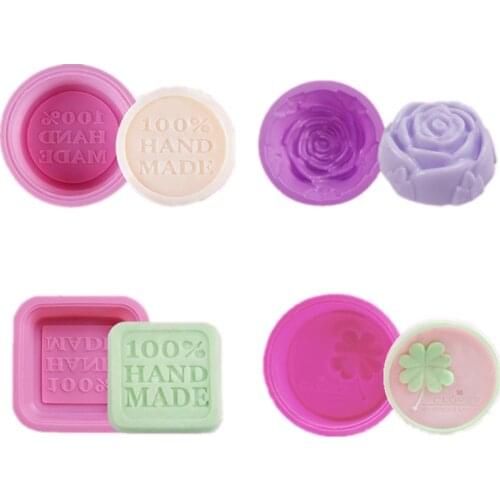 1PC Multifunctional Soap Molds For Soap Making Silicone Soap Mold Circle Cupcake Baking Pan Molds Making Supplies