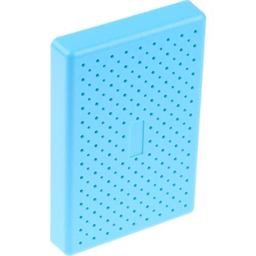 Model Hobby Parts Holder Airbrush Paint Spraying Booth Clip Stand Base Blue