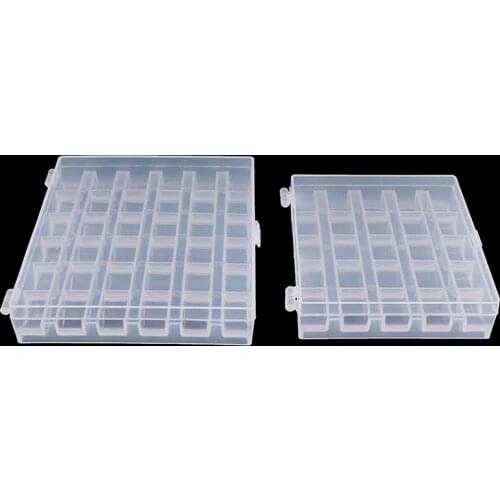25/36Pcs New Clear Sewing Machine Bobbins Spools Empty Bobbins Spools Plastic Storage Box For Home Sewing Accessories Tools