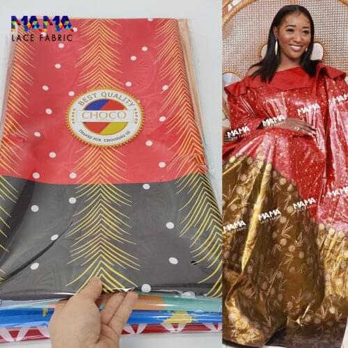 Latest Style!!! Gambia Printed Party Evening Gowns Basin Riche Lace For Bride Party Dresses Basin Riche Materials