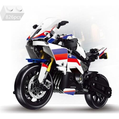 2021 NEW High-tech Famous Race Motorcycle Model Kit Building Blocks Creator Expert MOC DIY Motorbike Sets Bricks Kids Toys Gifts