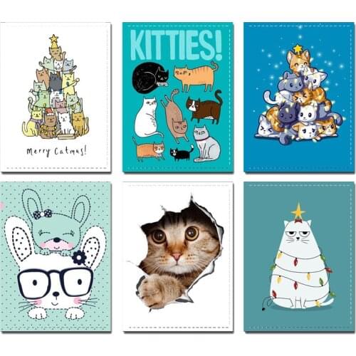 7 Colors Cute Cat Travel Accessories Passport Holder PU Leather Travel Passport Cover Case High Quality Card ID Holders