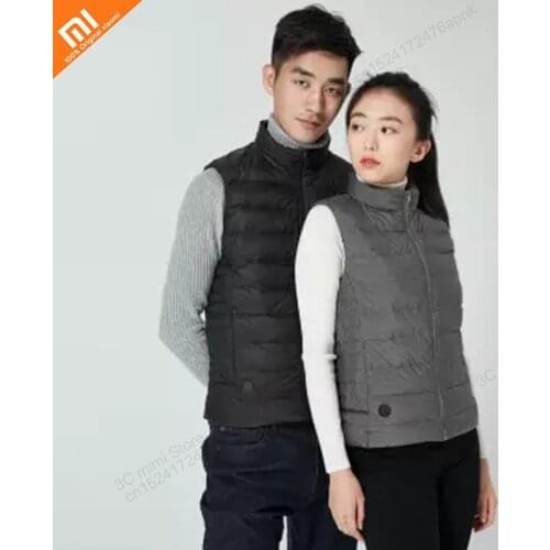 Original youpin graphene smart temperature control fever goose down vest 4 speed control 90 white goose down men and women vest