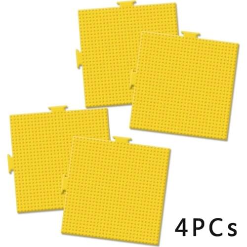 Yant Jouet 10pcs/set 5mm Yellow Hama Beads Pegboard Transparent Template Board Square DIY Figure Material Board Perler Beads