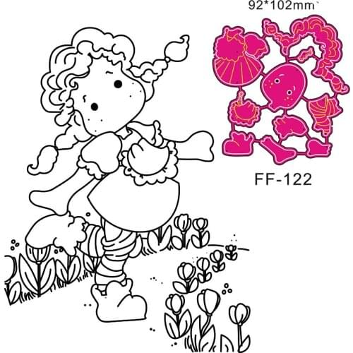 Yulan girl Metal Cutting Dies for Diy Scrapbooking Die Cut New Cuts for Paper Card Making Craft Embossing I love you