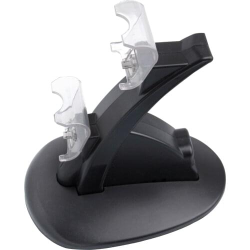 USB Game Controller Charger for PS4 Double Gamepad Handle Bracket Dock Stand Gaming Charging Station for Sony PlayStation 4