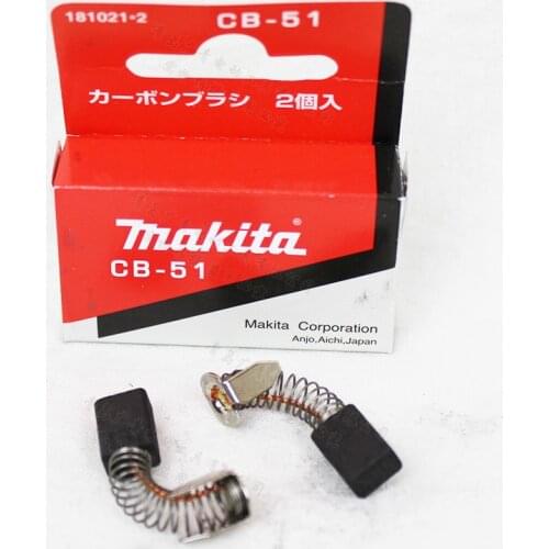 1 Pair Original Makita Carbon Brushes For Electric Motors CB51 4300BV,6013BR,6300BR,N3701,N1900B 5*8*12mm
