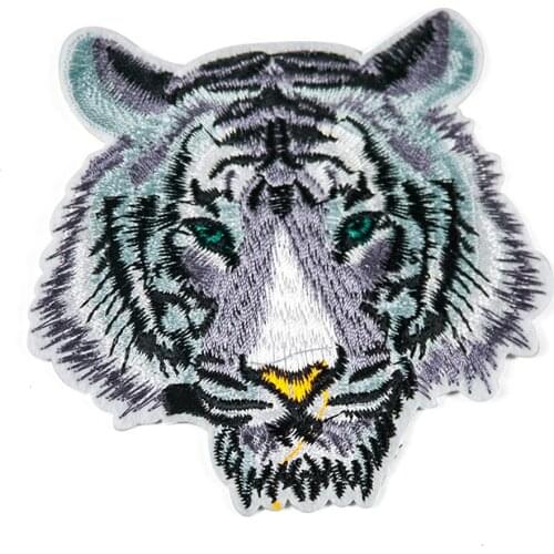 1PCS Exquisite Patch Tiger Head Animal Decoration Jacket Collocation Decoration Subsidies Diy Embroidery Cloth Accessories