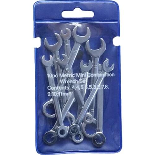 10pcs Ratchet Combination Spanner Spanners Anti Slip Wrench Steel Material Durable Repairing Tools