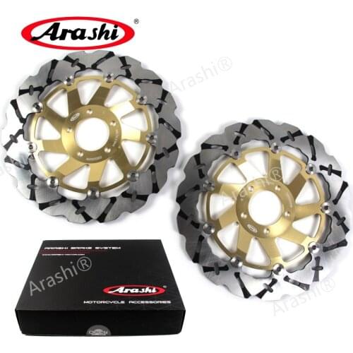 Arashi 1 Pair For KAWASAKI ZZR1100 1990-1992 CNC Floating Front Brake Discs Rotors ZZR 1100 1990 1991 1992 ZXR ZRX ZZR ZEPHYR