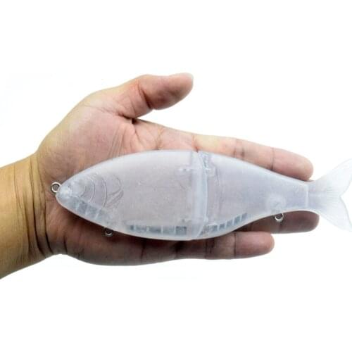 CCLTBA 7inch 77g Blank Fishing Lure Artificial Wobbler Lure Slow Sinking Glider Shad Swim Bait Unpainted Slider Bait New