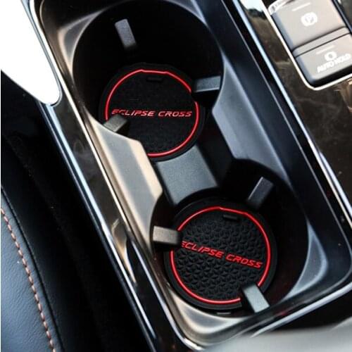 For Eclipse cross 2018 Accessories 15PCS Non-Slip Interior Styling Door Groove Mat Cup Mat Door Mats