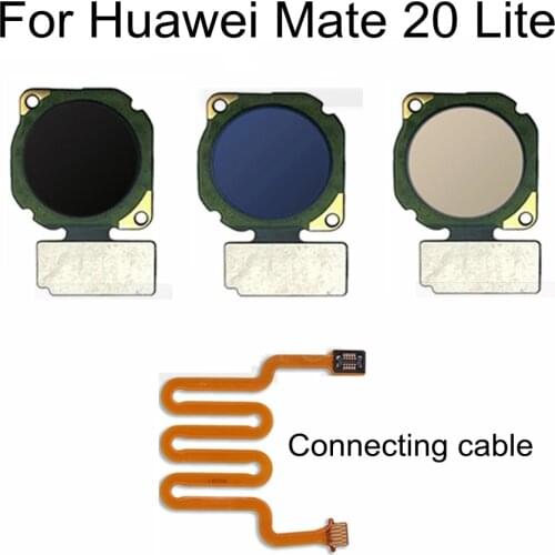 For Huawei Mate 20 Lite Home Button Fingerprint Touch ID Sensor Flex Cable Ribbon Replacement Main Menu Return Button