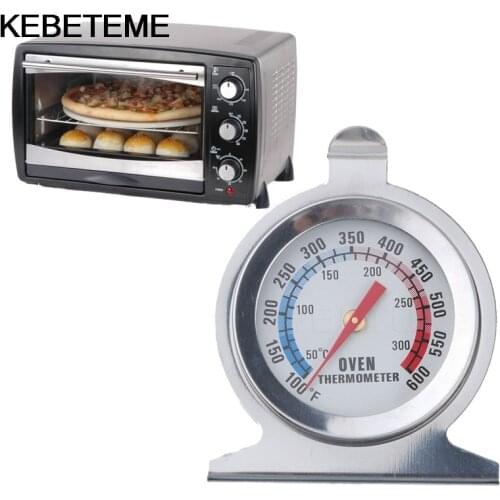 Stainless Steel Oven Thermometer Stand Up Cooking Meat Temperature Kitchen Cooker Baking Supplies