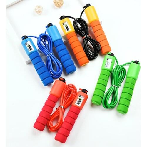 Jump Rope Skipping Electronic Counter Fitness Exercise Gym Adjustable Fast Speed Counting Training Workout Equipments Home