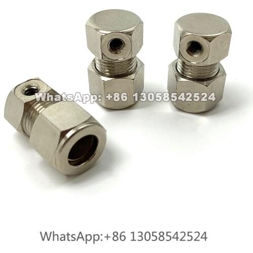 Pipe Fitting Double Ferrule Joint Connector, Elbow Type, Adapter, End Plug, Straight Connector, Ferrule Joint