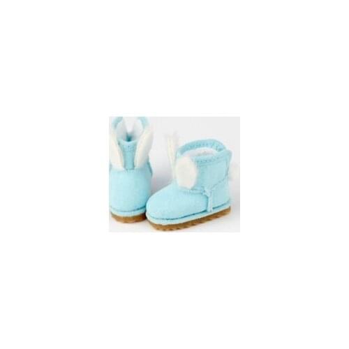 OB11 doll shoes are suitable for 1/12 Blythes fashion rabbit ear ankle boots winter thickened shoes powder light blue brown etc