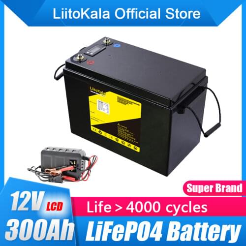 12V 200Ah 280Ah 300Ah LiFePO4 Battery Lithium Power Batteries For 12.8V RV Campers Golf Cart Off-Road Off-grid Solar Wind