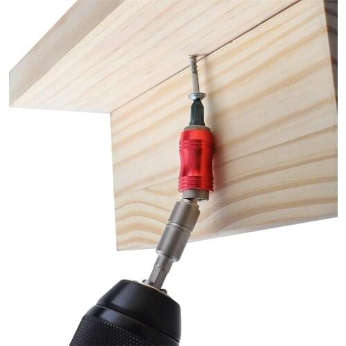 Magnetic Screw Drill Tip Angle Magnetic Pivoting Bit Tip Holder Magnetic Screwdriver Drill Bit Drive Guide Extensions Adapter