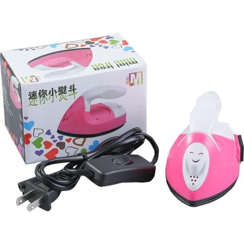 Mini Eectric Iron DIY Craft Hot Fix Rhinestone Map Special Portable creative cloth stickers hot diamond clothes