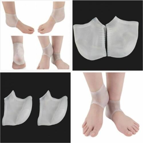 Soft silicone heel socks dry and cracked care tool moisturizing gel foot skin care anti peeling and cracked heel protector