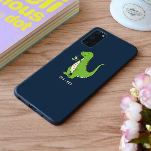 For Samsung Tea Rex Print Soft Silicone Matt Case TPU Cover Galaxy S Note M and Galaxy A