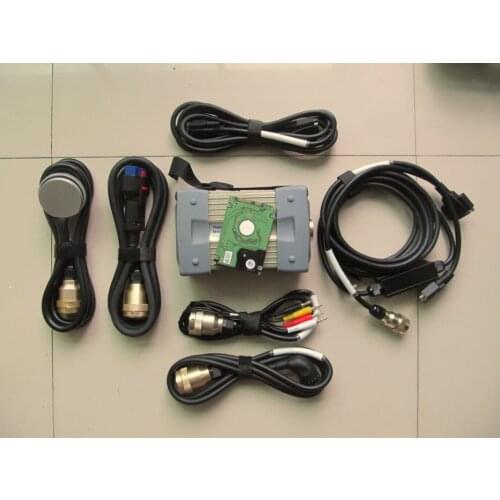 Red pro mb star c3 with software super hdd for 12v 24v diagnose 7 cables best quality