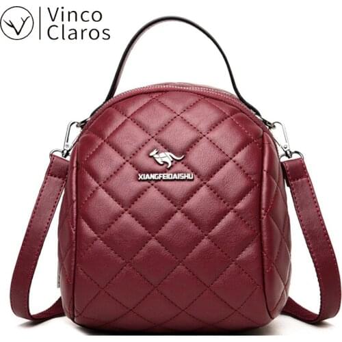 Luxury Mini Backpack Women Designer Leather Purse High Quality Small Diamond Lattice Back Pack Cute Bag Mochila Bolsas De Mujer