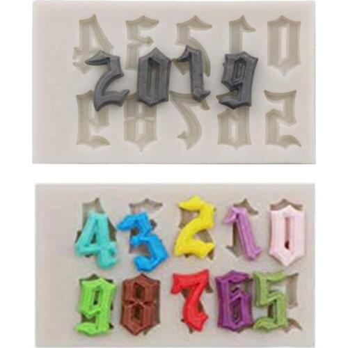 Silicone Cake Molds Number Cake Molds Mould Cake Decorating Chocolate Fondant Tools Wedding Birthday Baking Cake Accessories