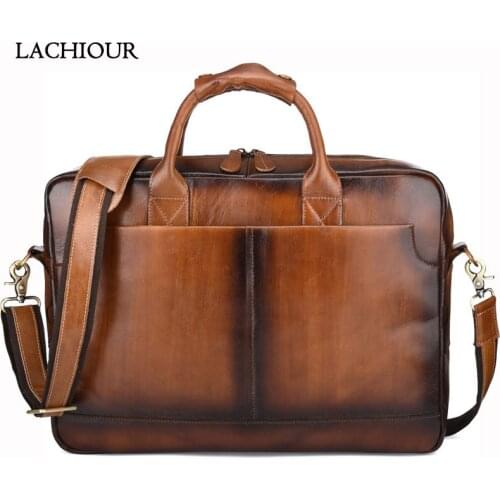 Mens Documents Briefcase Large Genuine Leather Handbags Bag Men Business Portfolio Male Cow Leather Travel Laptop Bags