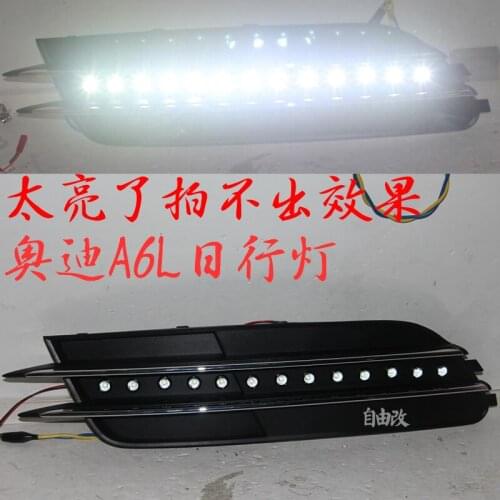 Eosuns Led Drl Daytime Running Light for Audi A6 A6l C7, Projector Lens, Wireless Control, Super Bright