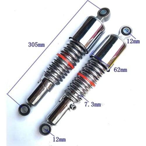 Motorcycle Rear Back Shock Absorber Shocker Suspension 305mm For SUZUKI GN125 Off-Road Moto Pit Quad Dirt Bike ATV Go Kart Buggy