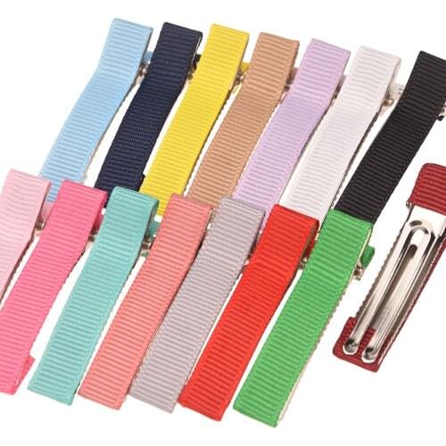 360PCS Grosgrain ribbon 4.5cm Clip Hairclip Hair Bows Barrette Haip Clips DIY Hair Accessories for girls Hair Flower Clip