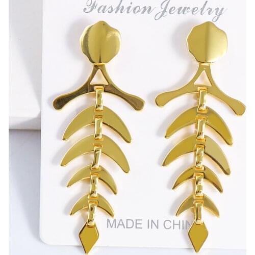 316L Stainless Steel Earring Woman Gold Silver Plated Plant Design Earrings For Women 2021 Punk Goth High Quality Ear Ring Gift