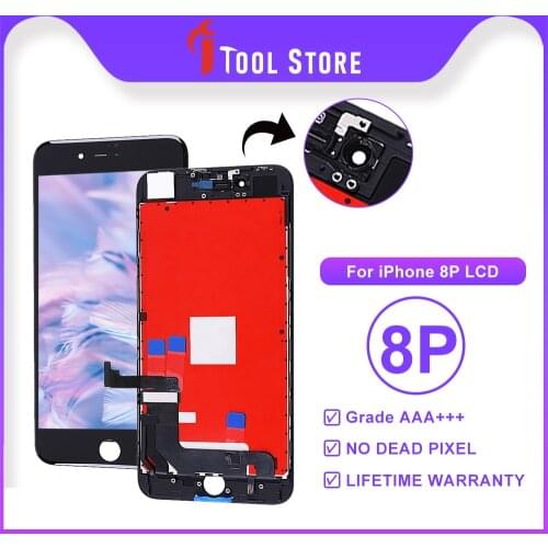 Grade AAA+++ For iPhone8 Plus LCD With 3D Force Touch Screen Digitizer Assembly For iPhone 8Plus Display No Dead Pixel Tested