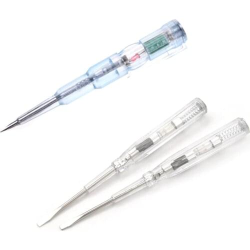 1PC / 5PCS Induced Electric Tester Screwdriver Probe With Indicator Light Voltage Tester Pen AC/DC Detector 100-500V 70-250V
