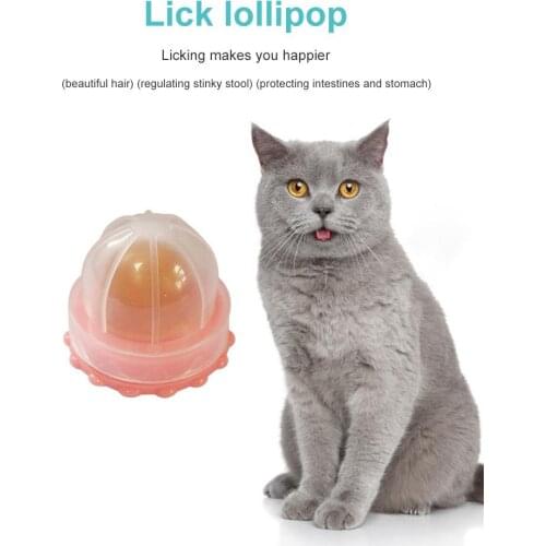 1pc Catnip Sugar Solid Catnip Strong Pill Energy Ball Cat Nutrition Cream Licking Solid Candy Cat Nutrition Gel Energy Ball