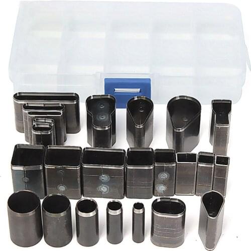 24/39 Shape Style Hole Hollow Cutter Punch Set for Handmade Leather Craft DIY