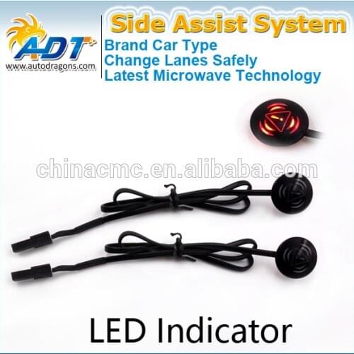 24 GHZ Microwave Radar Automotive Blind Spot Monitor/ Side Assist System With LED Indicator Universal Type Fit for any Vehicle
