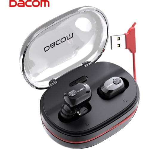 Dacom K6H Pro True Wireless Earbuds Wireless Earphones TWS Phone Bluetooth Earphone 5.0 Mini Earphone Bass Mini Stealth