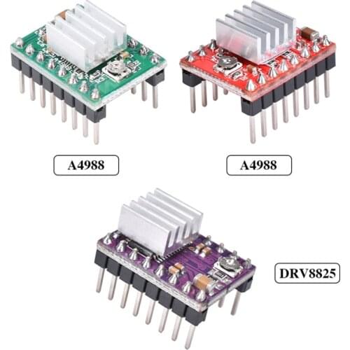 A4988 DRV8825 Stepper Motor Driver With Heat sink 3D Printer Parts StepStick Carrier Reprap RAMPS 1.4 1.5 1.6
