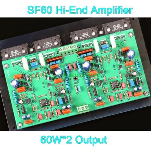 HiFi Integrated Amplifier 60W Stereo Power Amplifier Refer SUGDEN SF60 Hi-End Amp W/ Preamplifier Stage For Audio DIY Project