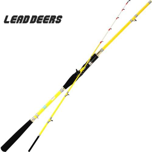 Leaddeers Carbon Offshore Boat Fishing Rod Bass Snakehead Sea Fishing Rod 1.65m 1.8m Load 40-100# Spinning Casting Rod