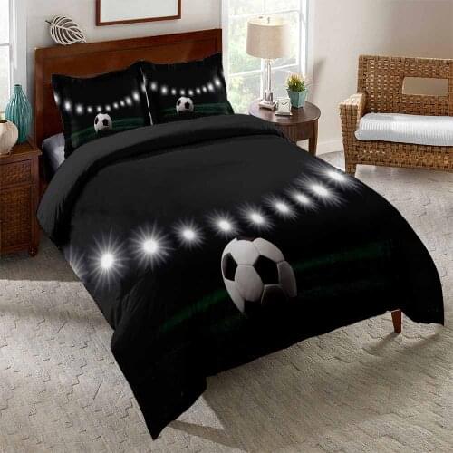 Football Game Bedding Set Sport Duvet Cover for Teen Adult 3D Quilt 150 Bed Set Football Fans Bedclothes King Size Bed Linens